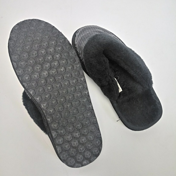 Girls Sequin Slip On Slippers Shoes - Picture 3 of 5